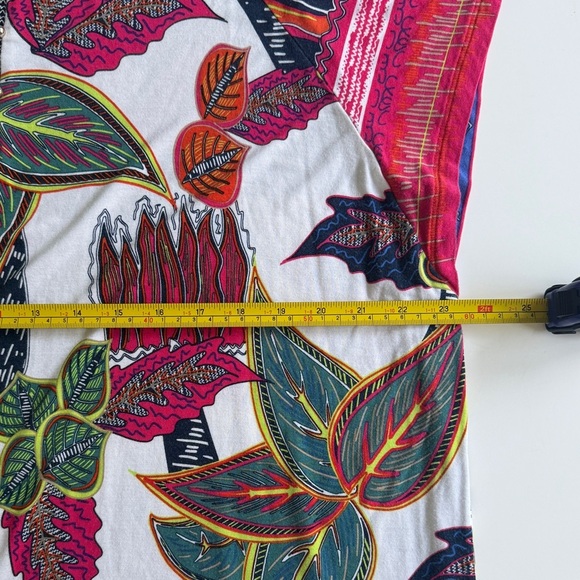 Soft Surroundings Womens Tigerwood Placed Print l Tunic Top 2X Tropical Summer - Picture 4 of 9